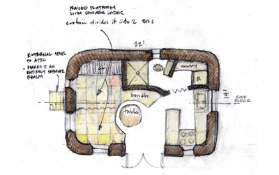 Plan of Little Square Cottage